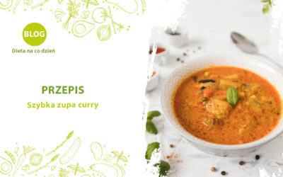Szybka zupa curry z rybą lub kurczakiem
