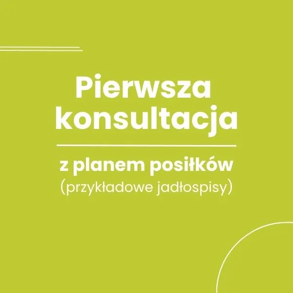 konsultacja dietetyczna z planem posiłków