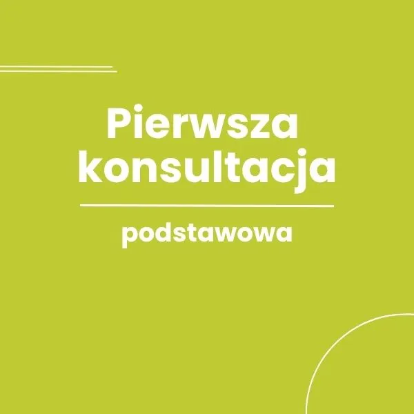 pierwsza konsultacja dietetyczna podstawowa
