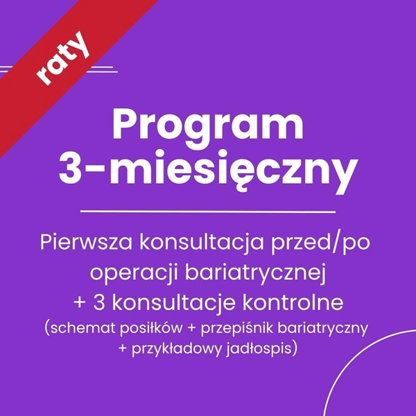 Program 3-miesięczny konsultacje dietetyczne