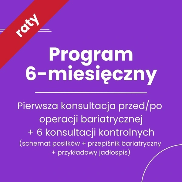 Program 6-miesięczny konsultacje dietetyczne